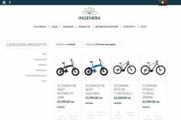 schermata sito web
